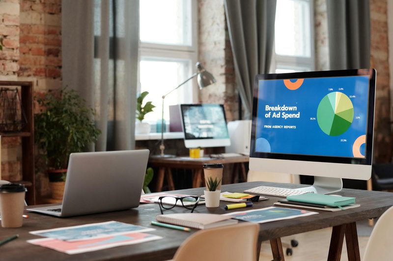 Programmatic ads concept shown through digital icons and strategy planning.