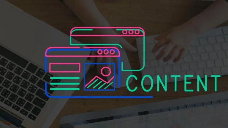 Hands creating content on computer, showing how content marketing drives sales